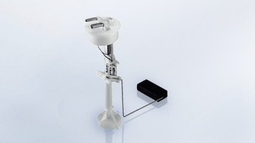 La quantità di carburante presente nel serbatoio viene misurata da un sensore.